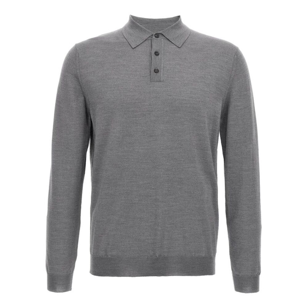Zanone Men Virgin Wool Polo Shirt